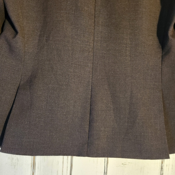 Anne klein Vtg gray blazer sz 4 - Picture 6 of 10